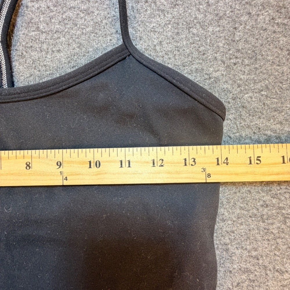 Lululemon Power Pose Tank Top Size 6 Black Slim Hip Length - Picture 6 of 7